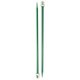 Silvalume Size 10.5 Medium Green Single Point Knitting Needles 