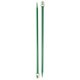 Silvalume Size 10.5 Medium Green Single Point Knitting Needles 