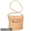 Journee Collection Genuine Leather Cross-body Bag