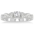 10k White Gold 1/2ct TDW Diamond Engagement Ring (I-J, I2-I3)