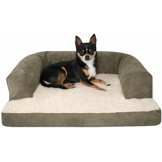 Hidden Valley Extra-large Sage/Cream Removable-cover Baxter Dog Couch Hidden Valley Extra-large Sage/Cream Removable-cover Baxter Dog Couch