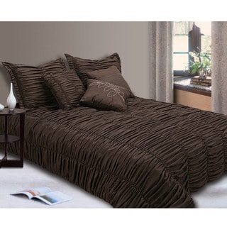 Jenny George Designs Ruched 7-piece Comforter Set
