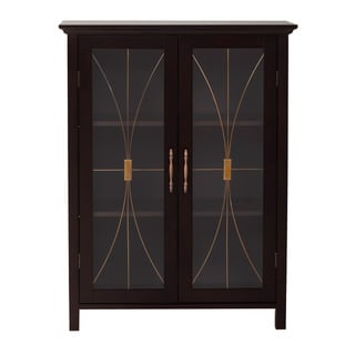 ###  Veranda Bay Dark Espresso 2 Door Floor Cabinet