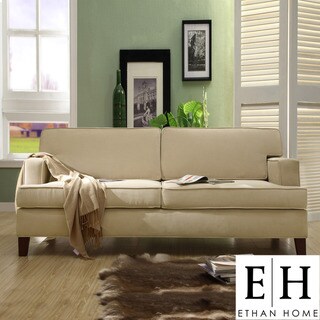 ETHAN HOME Stewart Beige Track Arm Modern Sofa
