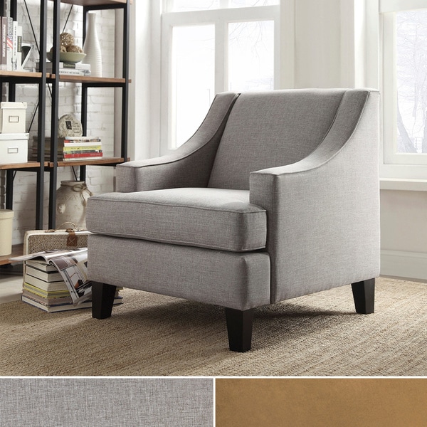 INSPIRE Q Winslow Concave Arm Modern Accent Chair