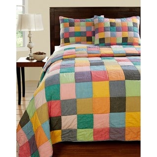 Landon Color Patchwork 3-piece Quilt Set