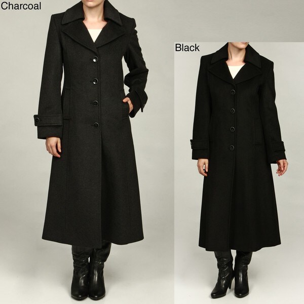 Jones New York Women's Wool Blend Long Coat 13871039