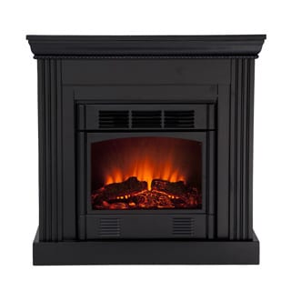 Martel Black Convertible Petite Electric Fireplace