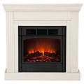 Martel Ivory Convertible Petite Electric Fireplace
