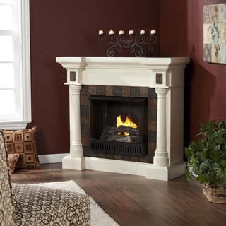 @@@ > Upton Home Blanchard Ivory Gel Fuel Fireplace