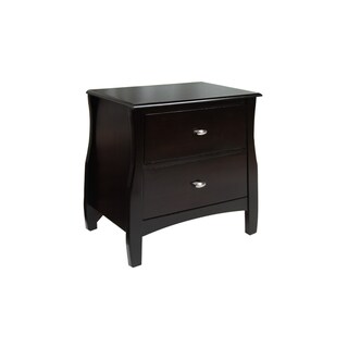 Beau Espresso Finish 2-drawer Nightstand 