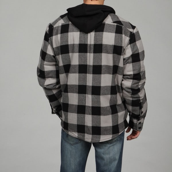 Burnside Men S Black Checkered Jacket Overstock Shopping Big Discounts On Burnside Jackets