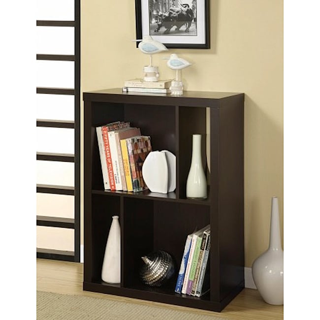 Cappuccino Wood Bookcase/ TV Stand - 13875662 - Overstock.com Shopping 