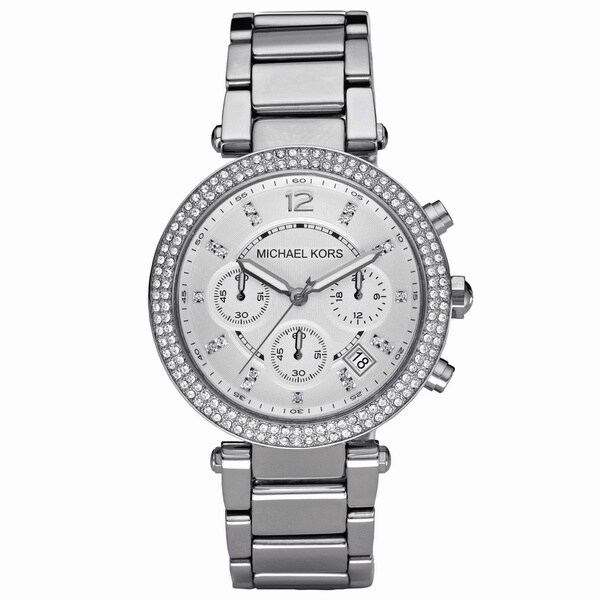 Michael Kors Women's MK5353 Crystal Bezel Chronograph Watch