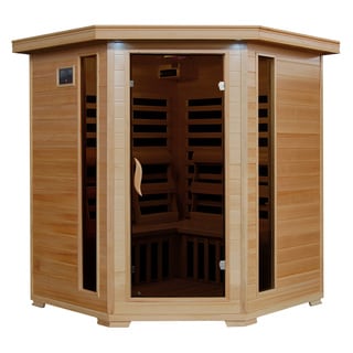 Radiant Sauna 4-person Corner Carbon Infrared Sauna