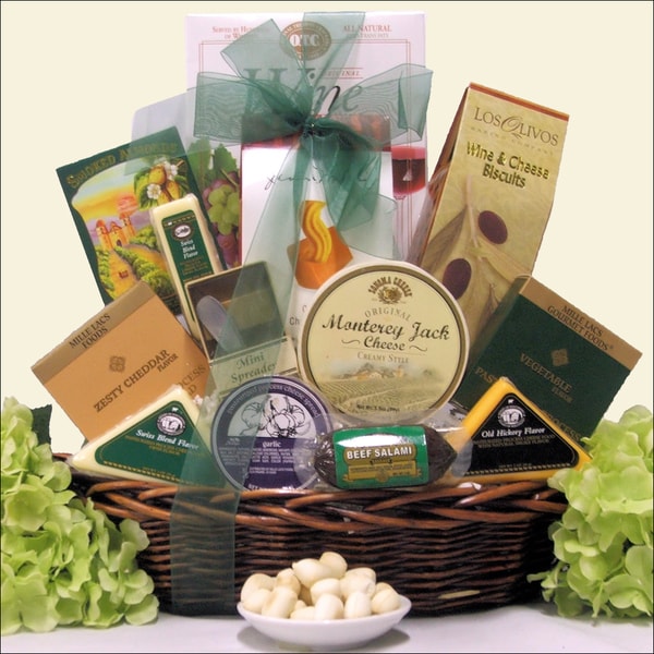 Classic Gourmet Cheese Gourmet Cheese Gift Basket - Overstock Shopping 