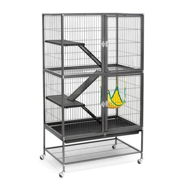 Prevue Pet Products 485 Black Hammertone Feisty Ferret Home with Stand