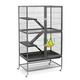 Prevue Pet Products 485 Black Hammertone Feisty Ferret Home with Stand