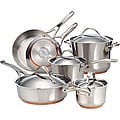 Anolon Nouvelle Copper Stainless Steel 10-piece Cookware Set