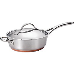 Sabatier 16QT Eos Stock Pot Blue With Glass Lid