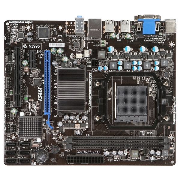 MSI 760GM-P23 (FX) Desktop Motherboard - AMD 760G Chipset - Socket AM