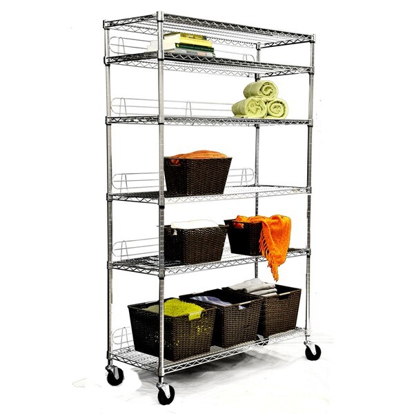 TRINITY NSF 6tier Chrome Wire Shelving Rack Overstock Shopping