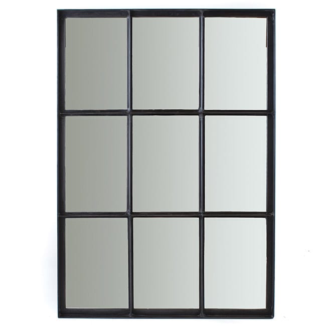 Iron 9-pane Window Mirror (India) - 13904501 - Overstock.com Shopping