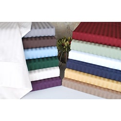 Great Prices Egyptian Cotton 400 Thread Count Striped Split King-size Sheet Set