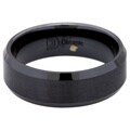Black Ceramic Men's Comfort Fit Band