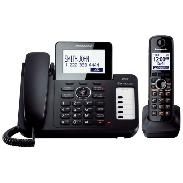 Panasonic KX-TG6671B DECT 6.0 1.90 GHz Cordless Phone - Black