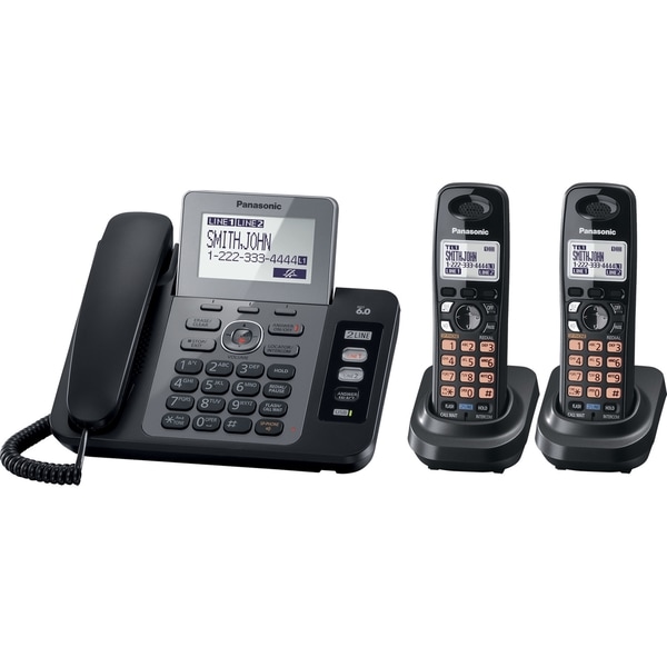 Panasonic KX-TG9472B DECT 6.0 1.90 GHz Cordless Phone - Black