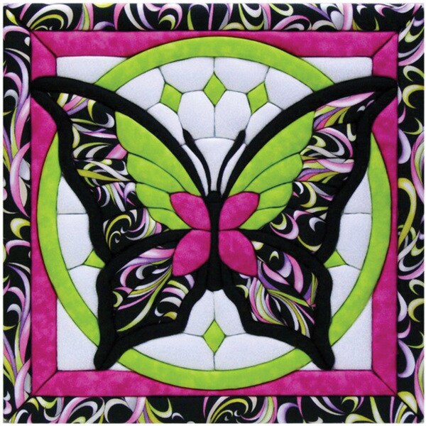 Quilt Magic Multicolored Butterfly II Quilt Magic Kit (12 inches Square)