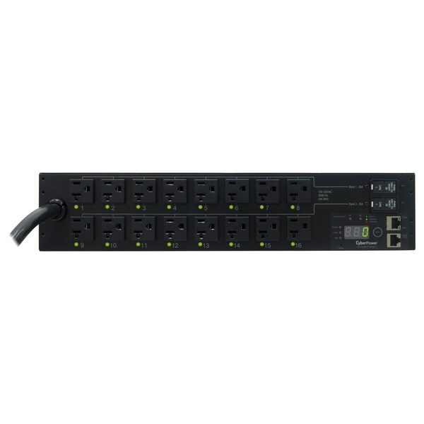 CyberPower Switched PDU RM 2U PDU30SWT16FNET 30A 16-Outlet