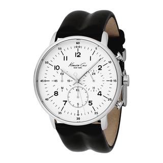 Kenneth Cole Men S New York Leather Strap Chronograph