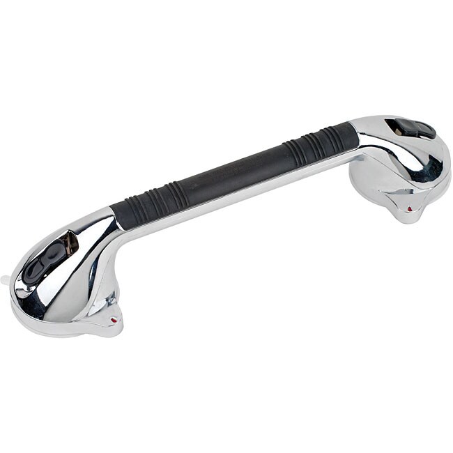 HealthSmart 16inch Chrome Suction Cup Grab Bar with BactiX Overstock™ Shopping Top Rated