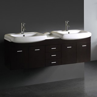 Vigo 59-inch Double Bathroom Vanity