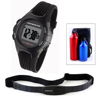 Click to Enlarge for Ovente BHS6000 Heart Rate Monitor with Chest Strap (Beatech Collection) and Aluminum Camping Bottle Set Ovente BHS6000 Heart Rate Monitor with Chest Strap (Beatech Collection) and Aluminum Camping Bottle Set-Image