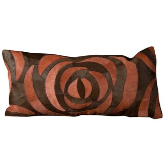 Nourison Red Cowhide Decorative Pillow