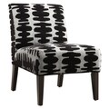 ETHAN HOME Decor Black and Light Grey Lounge Chair