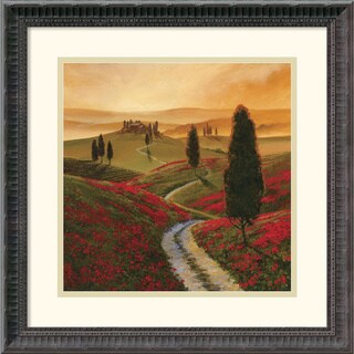 Thomas Mcgrath 'Poppies' Framed Art Print