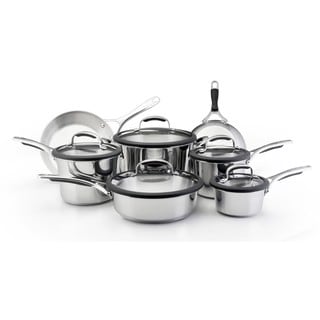 KitchenAid 75657 Gourmet Stainless Steel 12-Piece Cookware Set