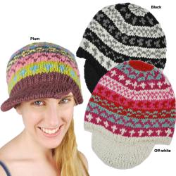 Women's Woolen Newsboy Hat (Nepal)-Image