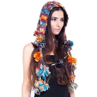 Recycled Wool Open Flower Hat (Nepal)-Image