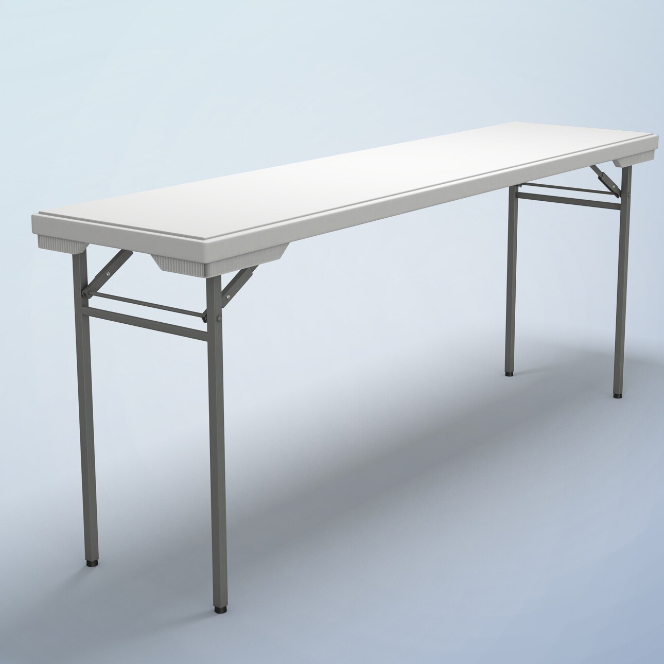 Mayline Darkgray/White Multipurpose Folding Table (18" x 72