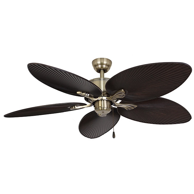 EcoSure Palm Island Aged Brass 52-inch Ceiling Fan - 13917505 ...