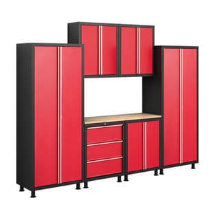 See Reviews NewAge Products Bold Series 7-Piece Cabinetry Set Red