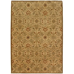 Sale Price Hand-tufted 'Orosius' Gold Wool Rug (9'6 x 13'6)