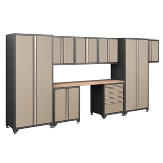 --->  NewAge Products Pro Series Taupe 9-Piece Cabinetry Set