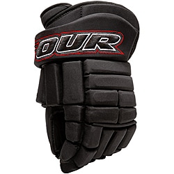 Tour Hockey K-4 Professional-quality Black Roller Hockey Gloves-Image