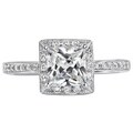 18k White Gold 1ct TDW Certified Diamond Engagement Ring